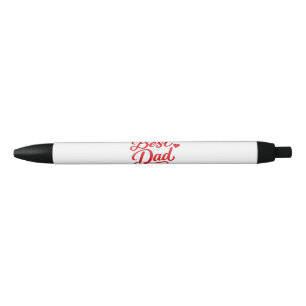 Bester Vater Schrift Rot Herz Kugelschreiber