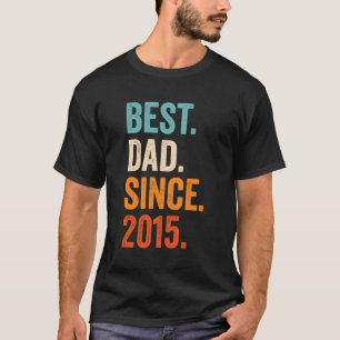 Bester Vater seit 2015 8 Jahre Vaterschaft T-Shirt