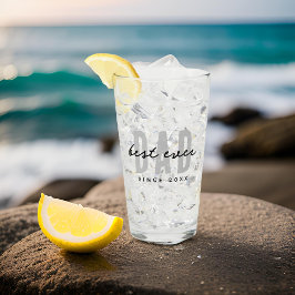 Bester Vater seit 20XX Moderne, einfache Preppy Glas