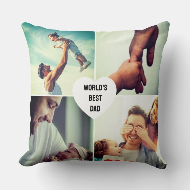 Bester Vater-Throw-Kissen Kissen (Vorderseite)