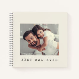 Bester Vater überhaupt Benutzerdefiniertes Foto Pe Notizbuch