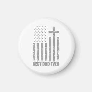 Bester Vater überhaupt Christlicher Patriotischer  Magnet