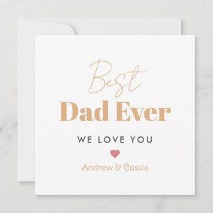 Bester Vater überhaupt Feiertagskarte