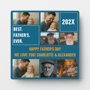Bester Vater überhaupt Foto-Collage und benutzerde Fotoplatte