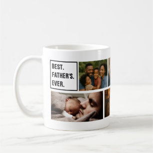 Bester Vater überhaupt Foto-Kollage und individuel Kaffeetasse