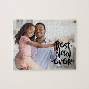 Bester Vater überhaupt Foto Schwarze Schrift-Overl
