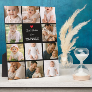 Bester Vater überhaupt Fotocollage Personalisier Fotoplatte