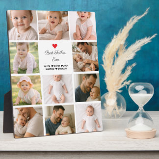 Bester Vater überhaupt Fotocollage | Personalisier Fotoplatte