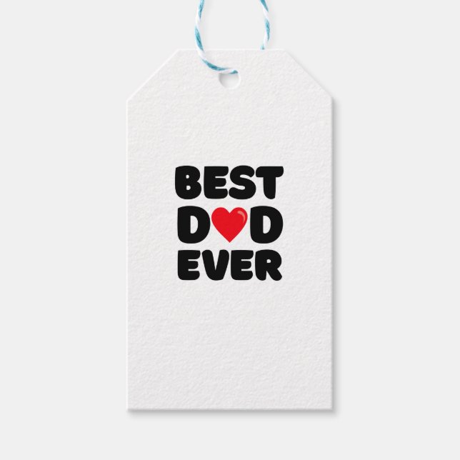 Bester Vater überhaupt  Geschenkanhänger (Vorderseite)
