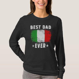 Bester Vater überhaupt Italienische Flagge Bester  T-Shirt