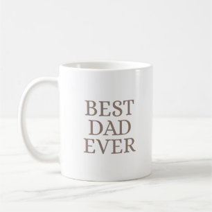 Bester Vater überhaupt Minimalistische Braune Kuns Kaffeetasse