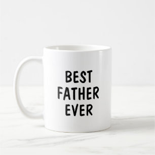 Bester Vater überhaupt Minimalistische Typografie- Kaffeetasse