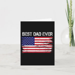 Bester Vater überhaupt mit uns American Flag Gesch Karte