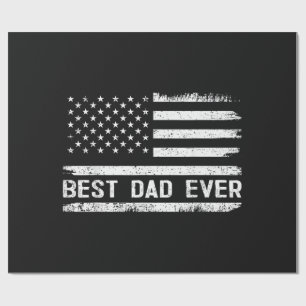 Bester Vater überhaupt mit US-amerikanischen Flagg Geschenkpapier