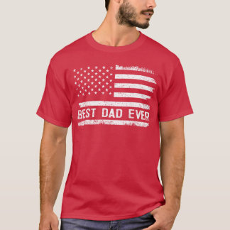 Bester Vater überhaupt mit US-amerikanischen Flagg T-Shirt