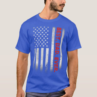 Bester Vater überhaupt mit US-amerikanischer Flagg T-Shirt