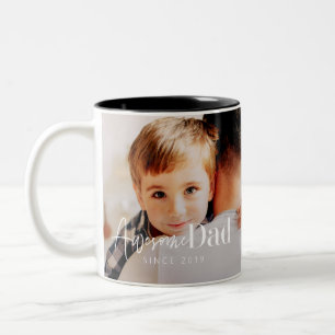 Bester Vater überhaupt Moderne klassische einfache Zweifarbige Tasse