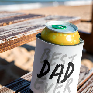 Bester Vater überhaupt Moderne schwarze und graue  Dosenkühler