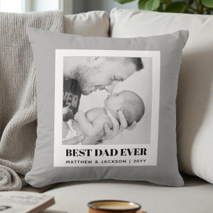 Bester Vater überhaupt Modernes graues minimalisti Kissen