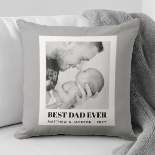 Bester Vater überhaupt Modernes graues minimalisti Kissen