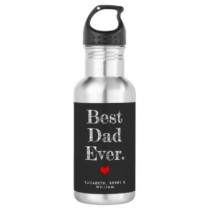 Bester Vater überhaupt Personalisierte Namen Edelstahlflasche
