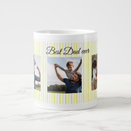 Bester Vater überhaupt personalisierter Fotobecher Jumbo-Tasse