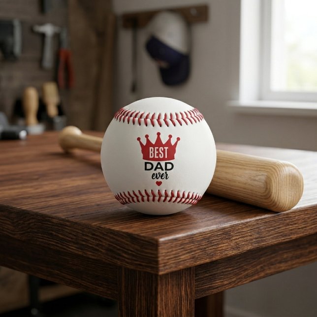 Bester Vater überhaupt Personalisiertes Bild Baseb Baseball (Von Creator hochgeladen)