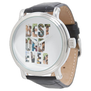 Bester Vater überhaupt Platzhaltervorlage für Fo Armbanduhr