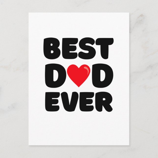 Bester Vater überhaupt  Postkarte (Vorderseite)