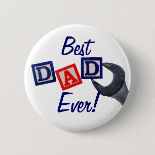Bester Vater überhaupt! (Schlüsselentwurf) Knopf Button