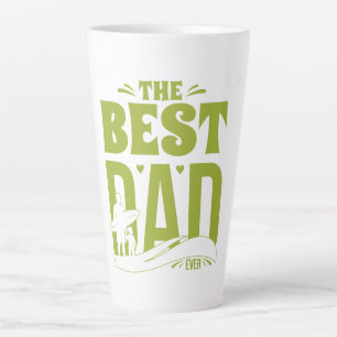 Bester Vater überhaupt – Silhouette von Vater und  Milchtasse