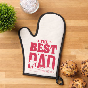 Bester Vater überhaupt – Silhouette von Vater und Ofenhandschuh