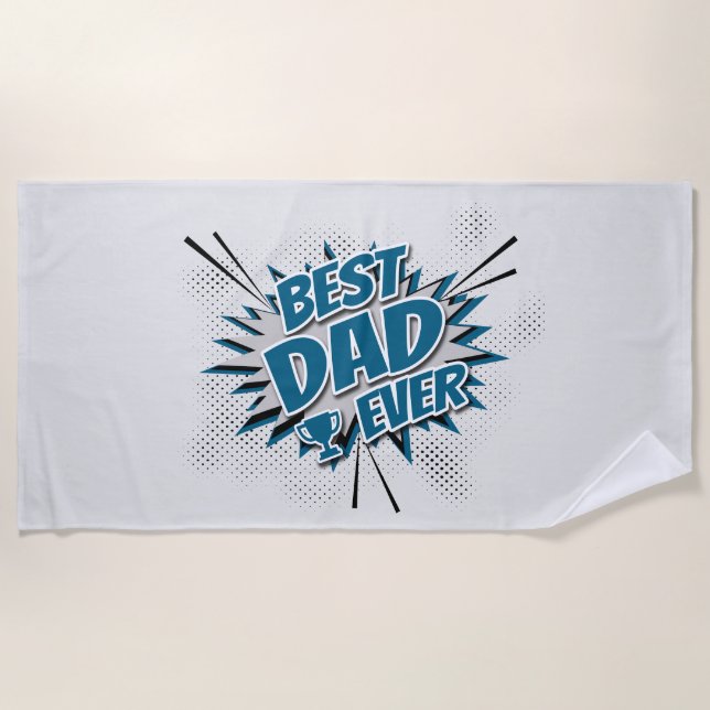 Bester Vater überhaupt Strandtuch (Vorderseite)