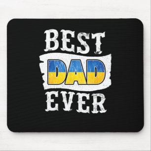 Bester Vater überhaupt Ukrainische Flagge zum Vate Mousepad