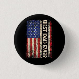 Bester Vater überhaupt US-amerikanische Flagge Ges Button