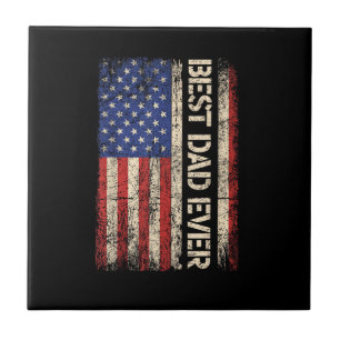 Bester Vater überhaupt US-amerikanische Flagge Ges Fliese