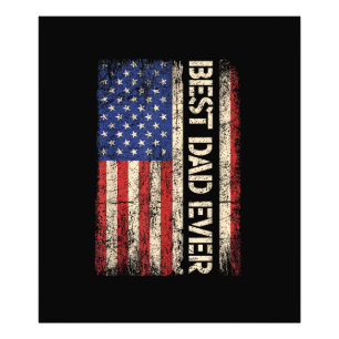 Bester Vater überhaupt US-amerikanische Flagge Ges Fotodruck