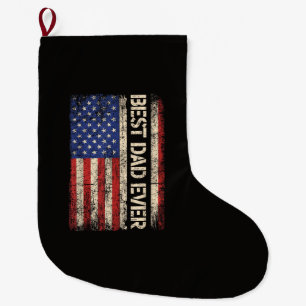 Bester Vater überhaupt US-amerikanische Flagge Ges Großer Weihnachtsstrumpf