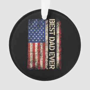 Bester Vater überhaupt US-amerikanische Flagge Ges Ornament