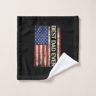 Bester Vater überhaupt US-amerikanische Flagge Ges Waschlappen