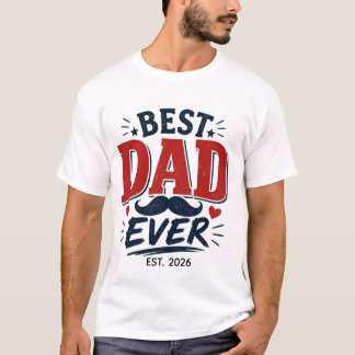 Bester Vater überhaupt Vintage-Typografie Vatertag T-Shirt