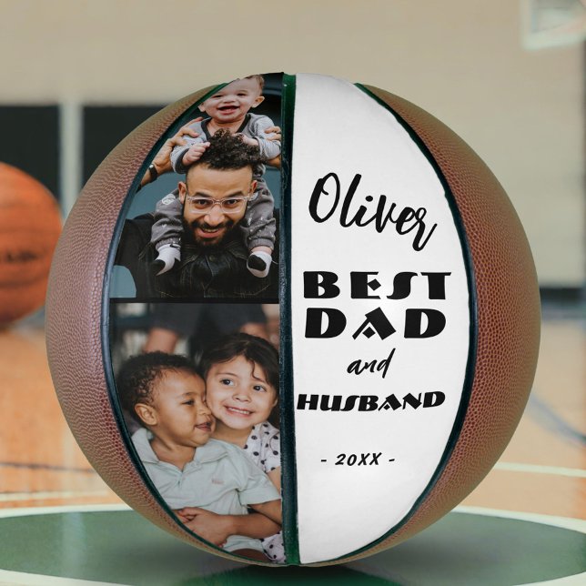 Bester Vater und Ehemann Vater 2 Fotos Basketball (Von Creator hochgeladen)