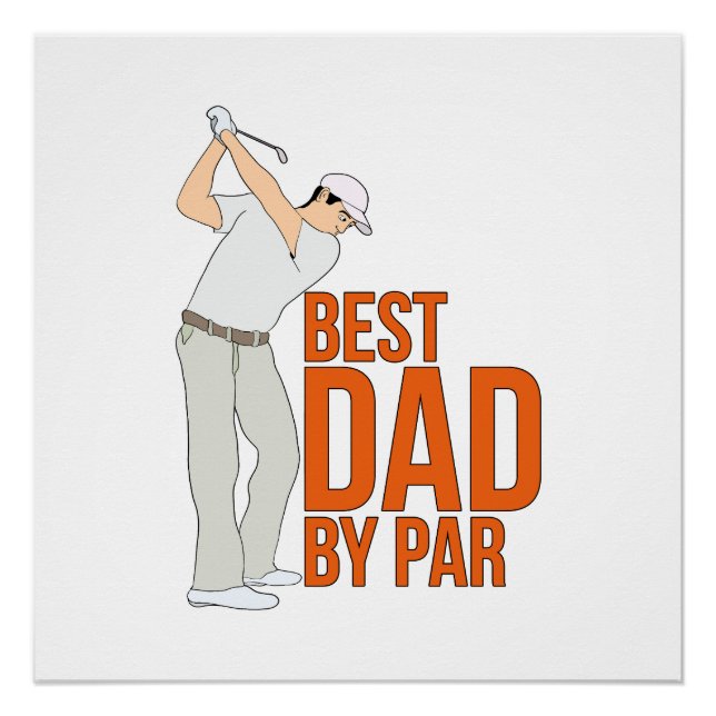 Bester Vater unter Par Poster (Vorderseite)