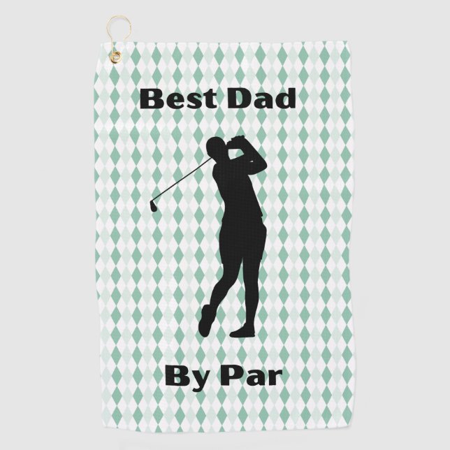 Bester Vater von Par Golf Handtuch  (Vorderseite)