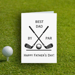 Bester Vater von Par Golf Vatertag Grußkarte Karte