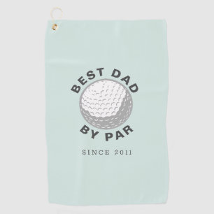Bester Vater von Par Grandeltern Tag Nach Maß Golfhandtuch