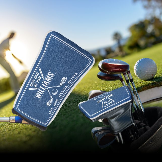 BESTER VATER VON PAR Leder Leder Ledersünder Golfs Golf Headcover (Von Creator hochgeladen)