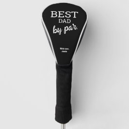 Bester Vater von Par Modern Typografy Individuelle Golf Headcover