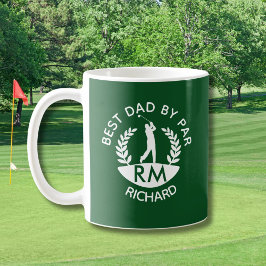 BESTER VATER VON PAR-MONOGRAMM NAME KAFFEETASSE