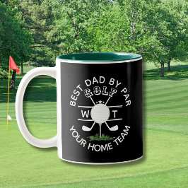 BESTER VATER VON PAR-MONOGRAMM ZWEIFARBIGE TASSE